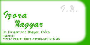 izora magyar business card
